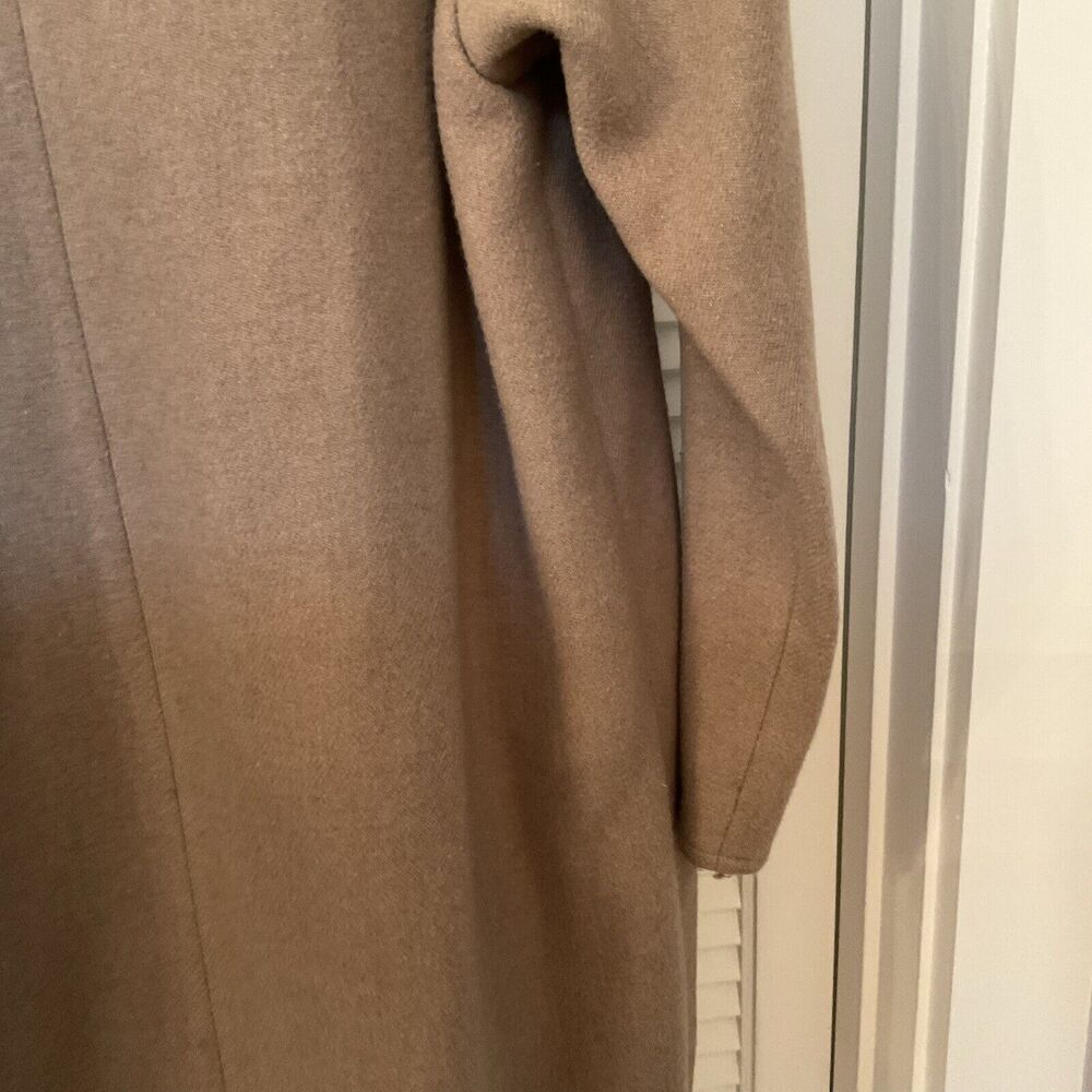 Lauren Ralph Lauren Camel/Tan Open-Front Draped Cape Coat - Picture 10 of 13